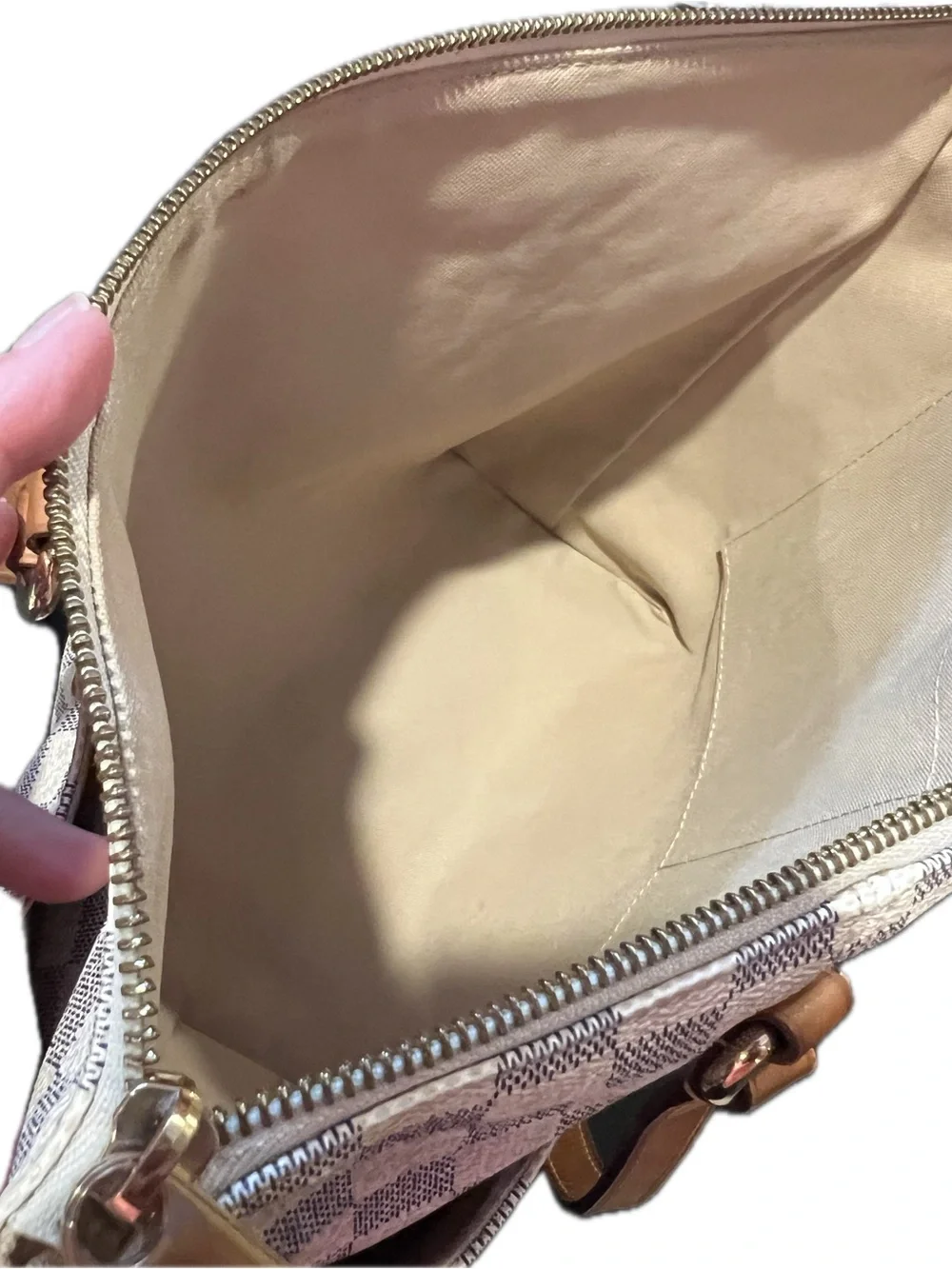 Authentic Louis Vuitton Totally PM Damier Azur Tote - Entrupy Certified